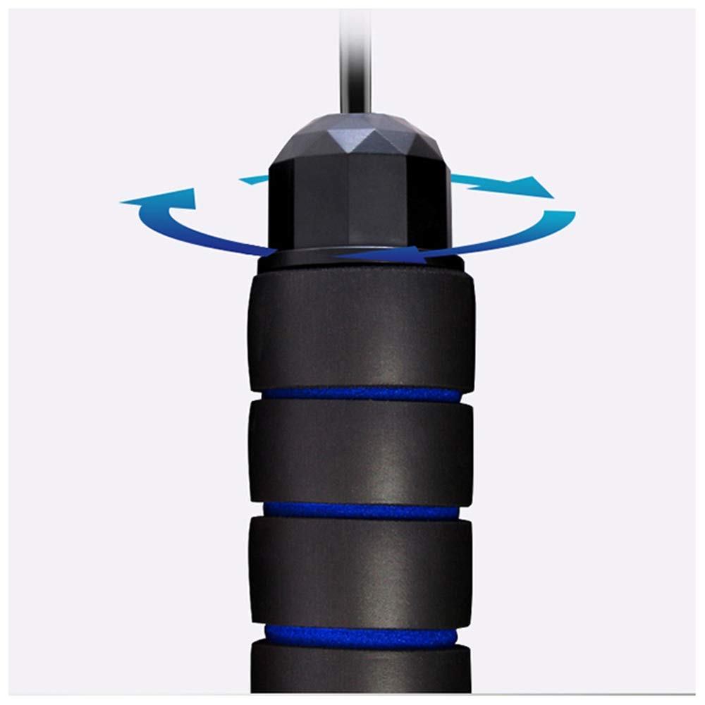 HZIH Corda per Saltare Esercizio aerobico Boxe Corda per Saltare per Saltare velocità Regolabile per Cuscinetti Fitness o Uomo Donna Bambini Corda per Saltare Senza cordone PVC Tondo