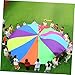 Abaodam 1 Set Rainbow Parachute for Parachute for Promotes Cooperative Play Muscle Building for Group Activities Family Fun Random Color