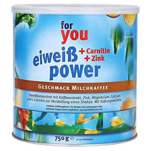 for you Power Eiweiß Milchkaffee 750g – Mehrkomponenten Eiweißpulver nach Dr. Strunz | Hochwertiges Protein Pulver mit L-Carnitin, Vitaminen & Mineralstoffen | Gut löslich & angenehm im Geschmack