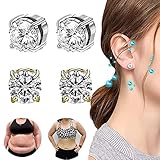 Metiz Lymphvity Magnetherapy Earrings for Women Men， Magnetic Metizpro Acupressure Atheniz Magnetology Lymphvity Germanium Earrings Zunis Earring (6mm, 2 pcs)