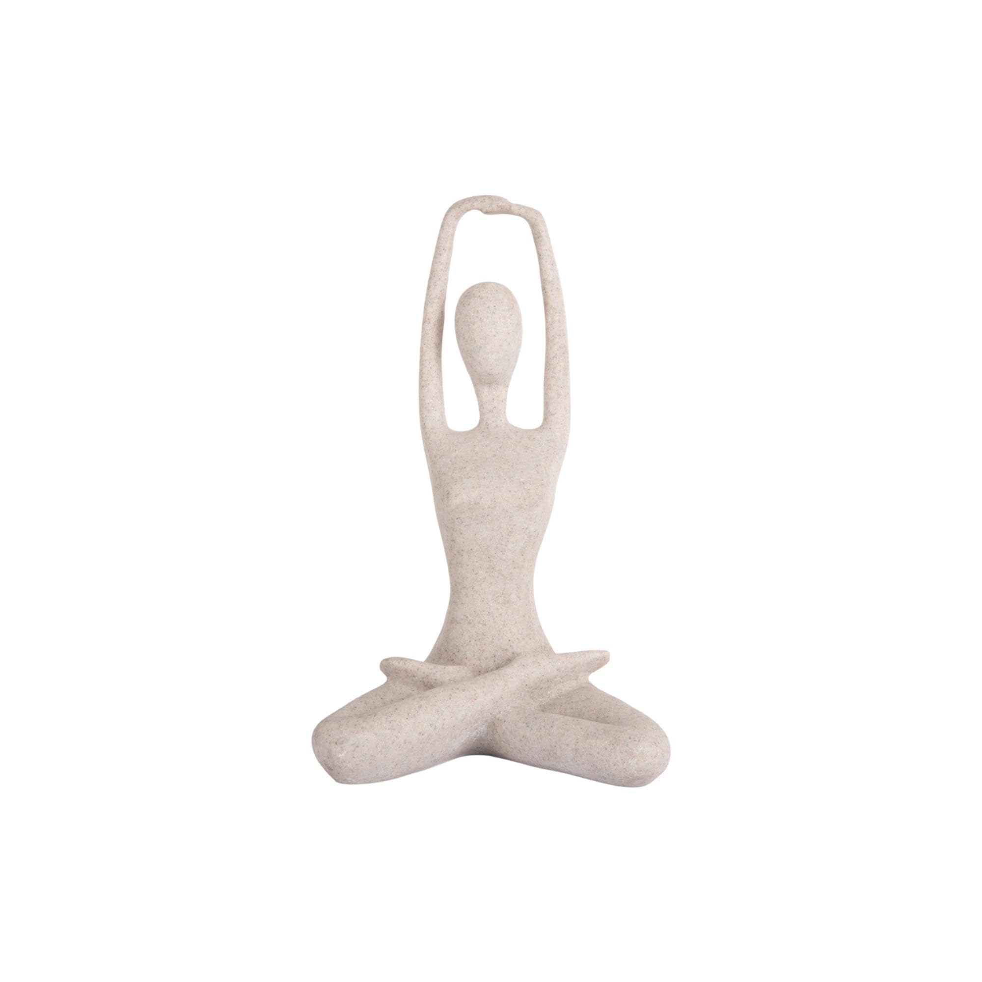 Present Time Gris Statuette Stretched Lotus