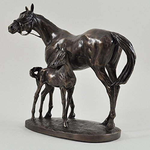 Mare And Foal Bronze Statue Sculpture By D. Geenty by Horse Sculptures Mare And Foal Bronze Statue Sculpture By D. Geenty by Horse Sculptures
