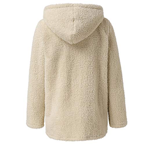 Abrigo de mujer cuello redondo estilo chaqueta sólida de invierno 4