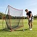 BELOWSYALER Portable Golf Practice Net 10ft X 7ft with Strong Frame for Indoor Outdoor Training