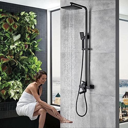 Robinet mural réglable et mitigeur de douche effet pluie haut de gamme