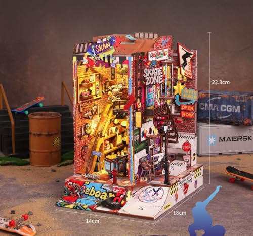 Ahilmrn Cyberpunk Street Skateboard Book Nook Kit thumbnail 3