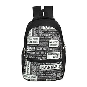 Sassie 32 Ltrs Black Printed Casual Bagpack/School Bag/Backpack