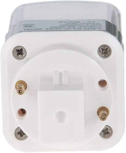 Miniatura 3 de G24-40S-2P-NW Lámpara PL-C giratoria G24D de 2 pines LED CFLLámpara fluorescente compacta, 8W, 18W igual, blanco natural 4000K (quitaomite el lastre)