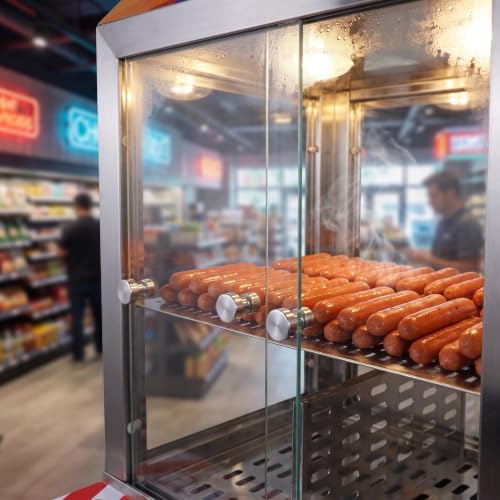 Commercial Hot Dog Steamer With Bun Warmer Hot Dog Machine 2 Tiers Sausage Heater For Parties (Big(Hot Dog Bun Steamer)) by KOUWO - Used condition - Image 2