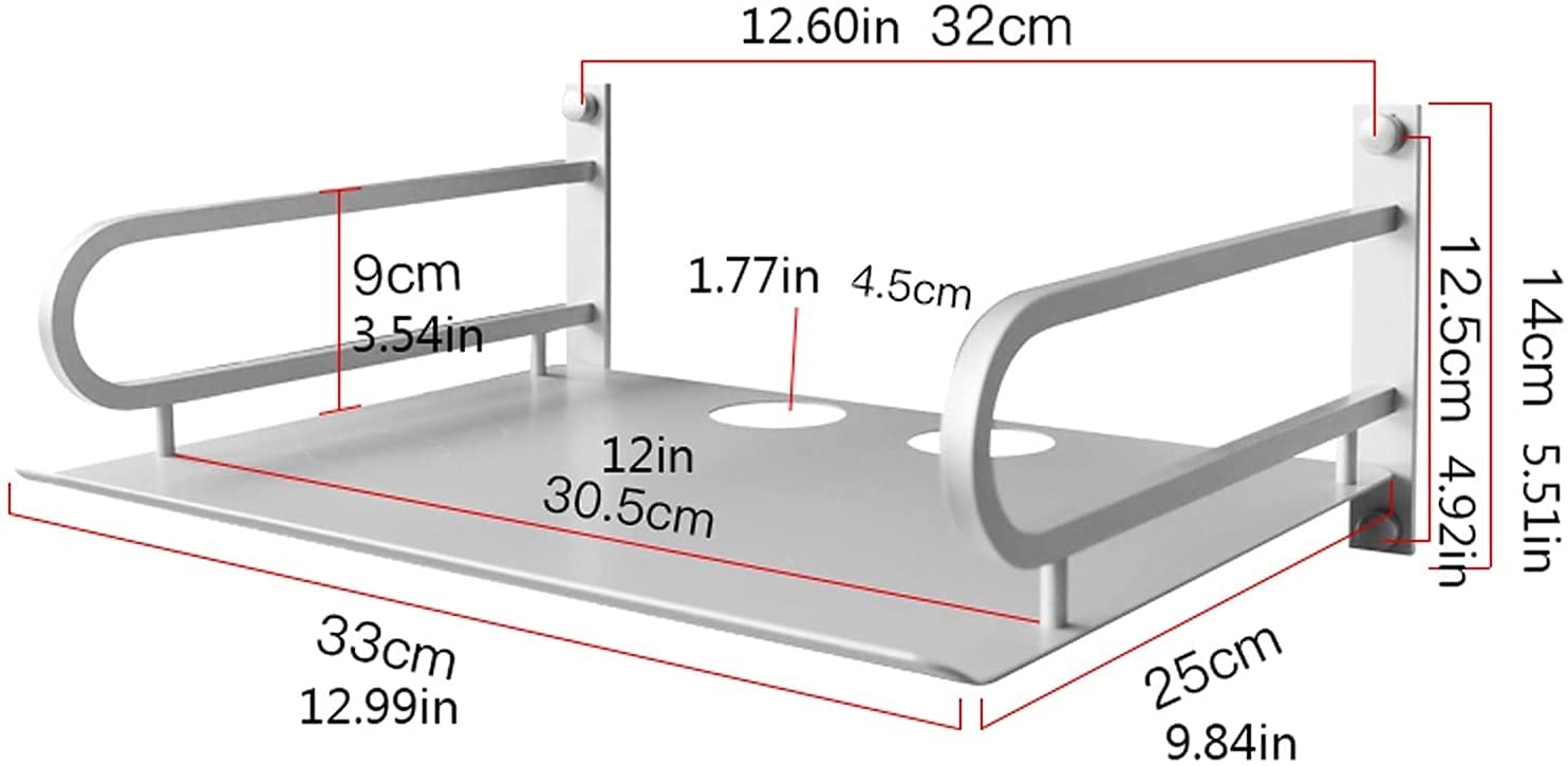 Montaje del proyector, Soporte de paletas montado en Pared, fijación de Soporte multifunción Oficina de Oficina o Estudio, Capacidad de Carga 11lb / 5kg