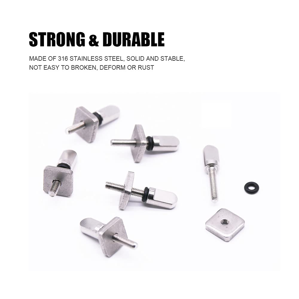 Cenpek - 6 Accessori Per Surf, Senza Strumenti, Pinna In Metallo, Viti Per Pollice, Per Uomo, Donna, Surf, Longboard, Paddleboard E SUP