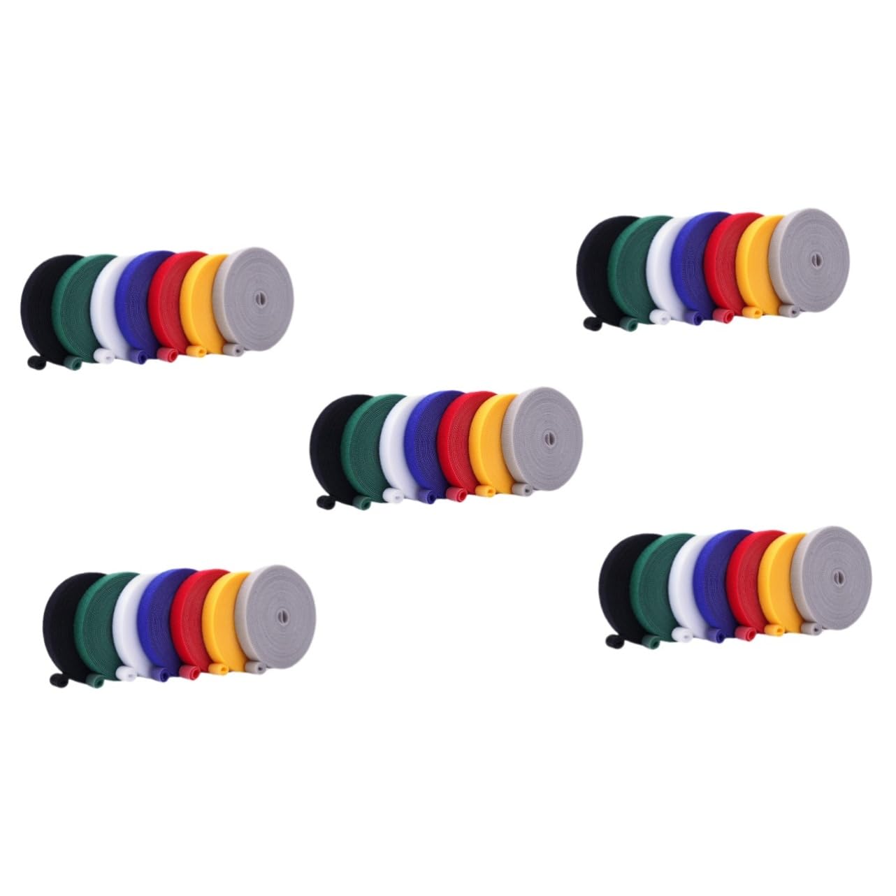 VANZACK 5 Series Correas De Plantas Cable Sujetar Negro Amarre De Alambre De Planta Mini Lazos De Alambre Lazos De Nailon para Jardín Lazos De Jardín para Los Árboles Nylon 7 Piezas X 5