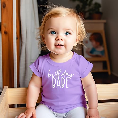 Olive Loves Apple Birthday Babe All Ages Birthday Shirt for Toddler Youth Baby Girls4