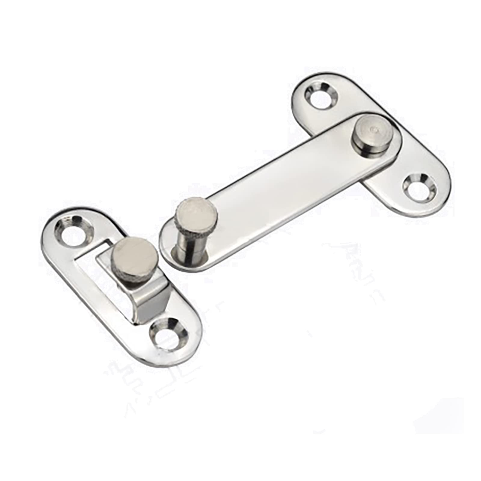 Cgjdfjhe One Color Door Lock， Hook Door Hasp Automation Stainless Steel 304 Padlock Polished Plate Lock Cabinet Doors Locks Loaded Toggle Latch