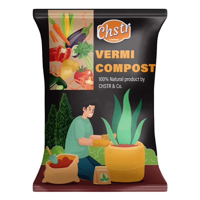 Chstr Vermicompost for Plants 25kg | Organic Manure for Plants | Fertilizer for Home Gardening Soil Mix for Pot Plants | Compost Garden Soil | Enriched Potting Soil Natural Booster for Flowering Plant (B0CBSBBNPG) Amazon Price History, Amazon Price Tracker