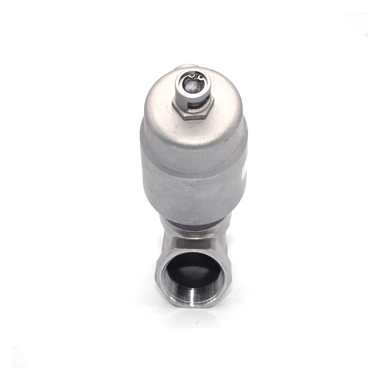 Vanne de siege pneumatique inox type 32 angles haute pression vapeur gaz BSP