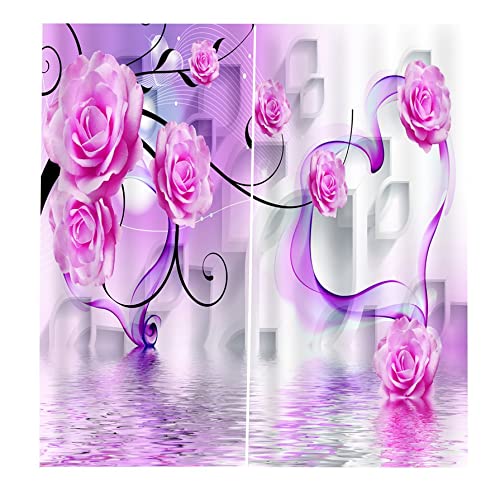 #N/D JesseBro76 BJQ-1366 Modern Design Curtain Panel Curtains for Home Kitchen Living Room multi-color mixed