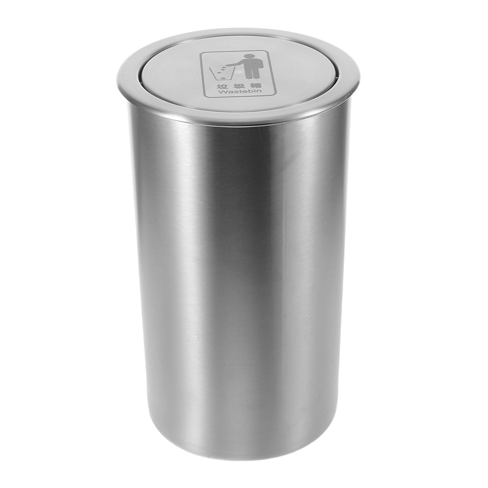 OSALADI Eingebauter Mülleimer für Arbeitsplatte, Edelstahl, 16-16.3 Cm