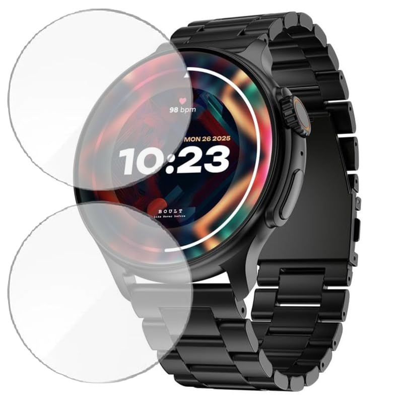 Image of 2-Pack | Screen Protector Guard for GOBOULT Crown R Pro | 1.43 inch | Smartwatch - Flexible & Ultrathin TPU Film, 9H Scratch Resistant, Bubble Free - Not Tempered Glass