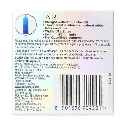 Image of Durex Air Ultra Thin - Pack of 3 Condoms
