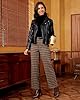 GRAPENT Plaid Wide Leg Pants for Women High Waiste... #5
