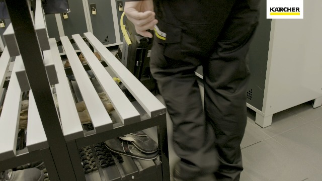 Image of Karcher BR 30 /4 C - Compact Walk Behind Floor Scrubber - Scrubs and Dries Hard Floors - High Speed Roller Brush