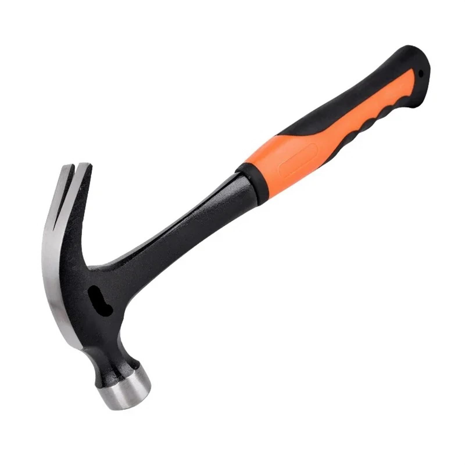 Martillo de Garra Resistente Martillo de dureza magnético multifunción, Herramienta de Acero con Garra a Prueba de Golpes for carpintería doméstica(Black 0.5kg)