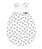 HÖCHSTER KOMFORT: Der Schlafsack bietet viel Strampelfreiheit, ist birnenförmig und wächst dank variablem Knopfsystem mit und ermöglicht mit umlaufendem Reißverschluss ein schnelles Wickeln in der Nacht.