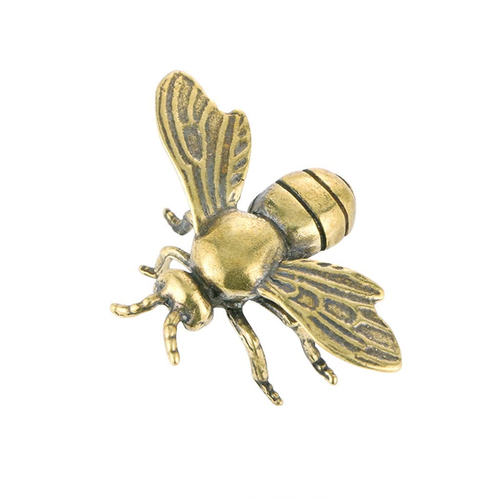 Figuritas de latón en miniatura OwKay con diseño artesanal para mascotas de té