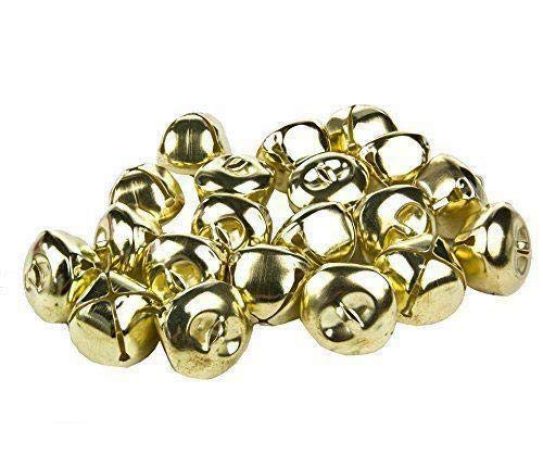 EliteKoopers 6mm Jingle Bell Beads For Xmas Craft Christmas Charms Jewellery Decor Item, Gold - Image 2