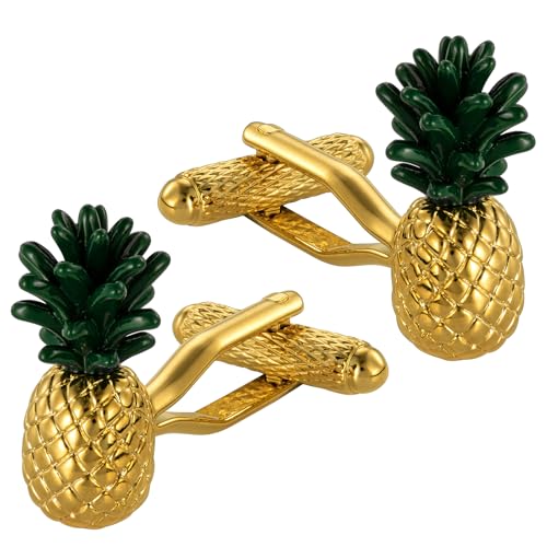 HAWSON Pineapple Gold Cuff Links