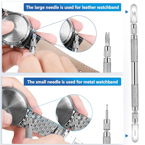 JOREST Watch Spring Bar Tool, Watch Repair Kit to Replace the Watch Strap, Watch Link Removal Tool, With User Manual, 56PCS (16-26mm) Spring Bars3