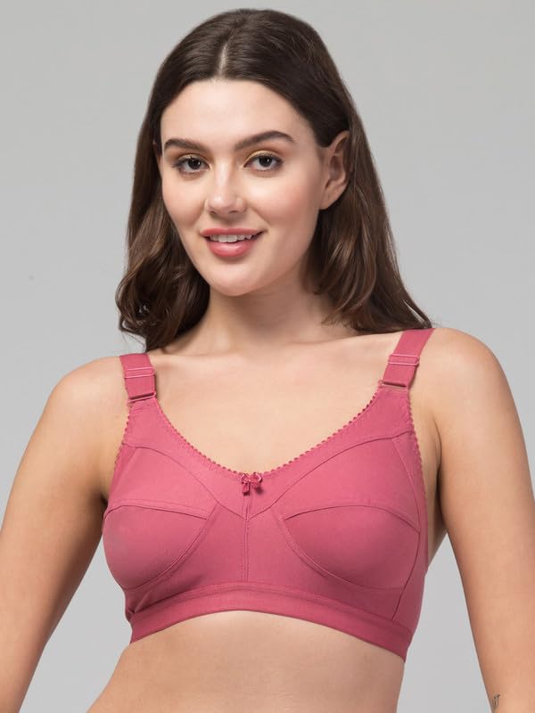 Image of Women's Cotton Full Coverage Non-Padded Wirefree T-Shirt Bra Combo