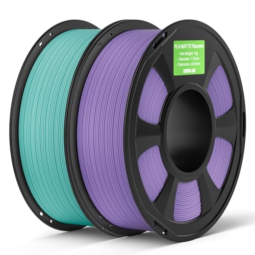 DEEPLEE Matte PLA Filament 1.75mm Teal Green/Lavender Purple 2kg