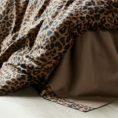 Mixinni Leopard Print Duvet Cover King Size 100% Natural Cotton Bedding Set With Zipper Closure Ties, Perfect For Man And Woman, Ultra Soft And Easy Care (3Pcs, King Size) #TOP3
