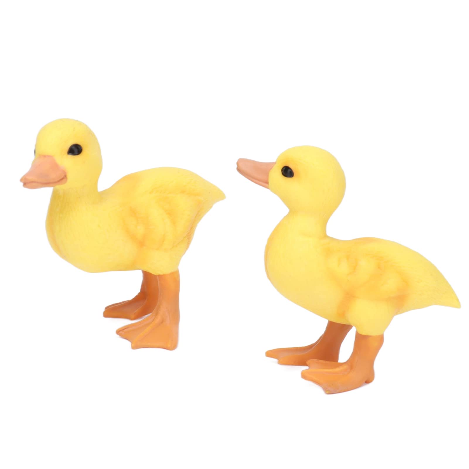 Mini Yellow Duck, Lifelike Yellow Duck Figurine for Model Collections for Photo Props for Birthday