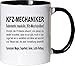Produktbild Mister Merchandise Kaffeebecher Tasse Kfz-Mechaniker Definition Geschenk Gag Job Beruf Arbeit Witzig Spruch Teetasse Becher Weiß-Schwarz