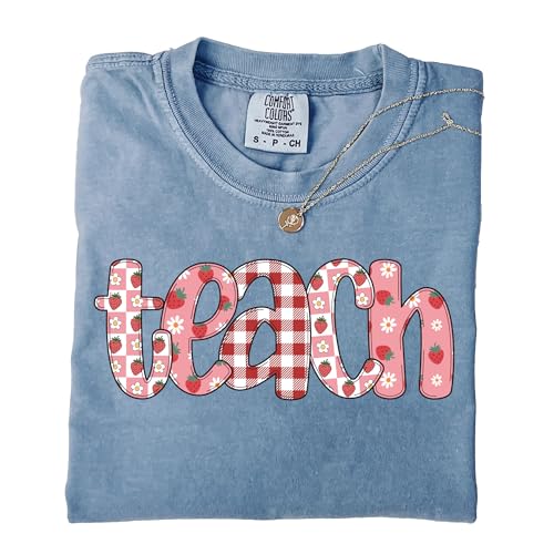 Comfort Colors® Back to School Teach T-Shirt Teacher Gift First Day of School Shirt Women4