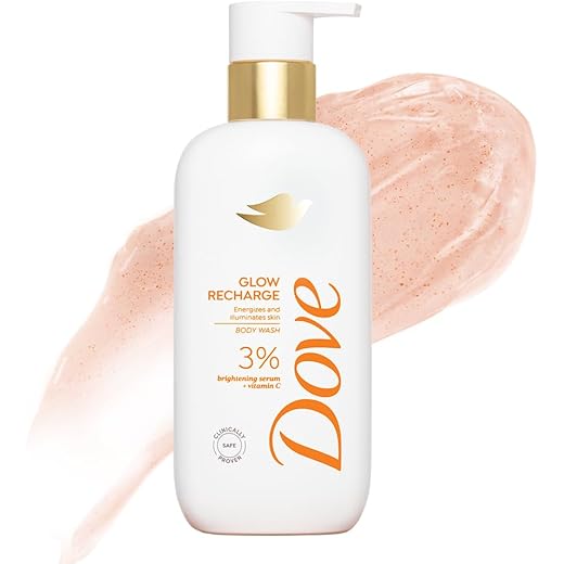 Dove Glow Recharge Body Wash - Brightens & Energizes - 300ml