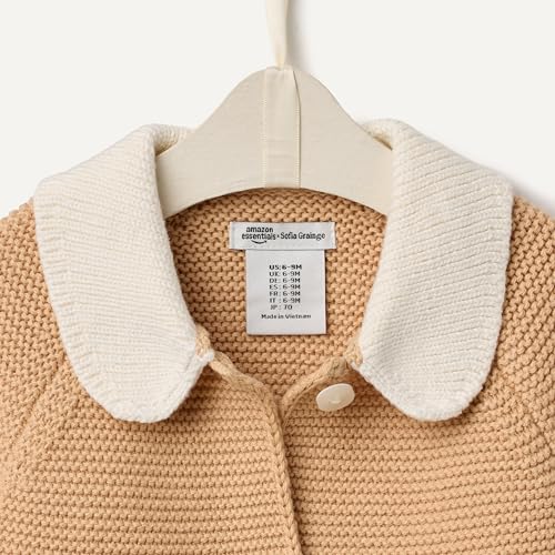 Image of Amazon Essentials x Sofia Grainge Unisex Toddlers and Babies' Peter Pan Collar Sweater Jacket