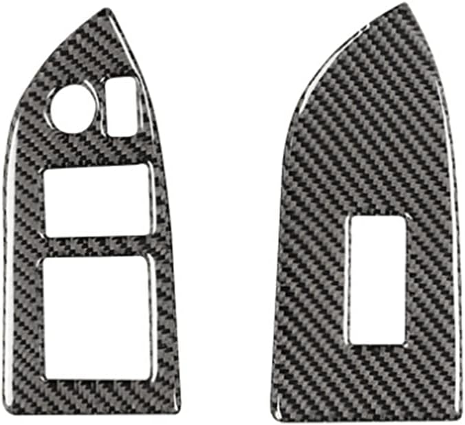 New Carbon Fiber Window Control Covers Compatible With Subaru BRZ 2013-2020 (Black)