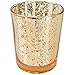 Produktbild TianranRT Quecksilber Glas Votiv Teelicht Kerze Halter für Hochzeiten Partys und Home Dekor (Gold)
