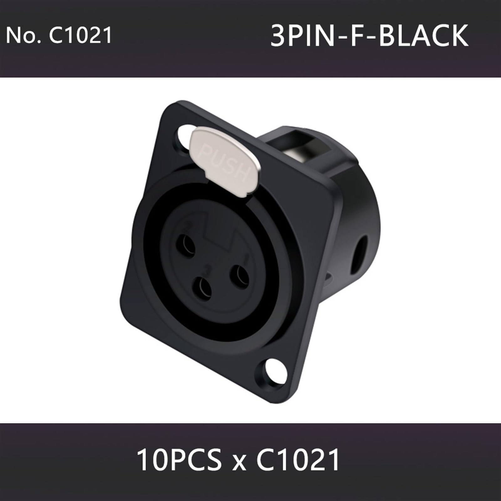 ROBAUN 10 Set/Lotto Connettori XLR A 3 Pin Maschio Femmina Spina XLR A 3 Poli Presa Jack Microfono Cavo Mic Terminale Connettore A Filo (Color : 10xM 10xF-Blue - Foto 8