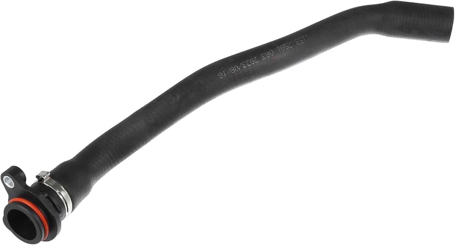 Radiator Coolant Hose No.11537581063 for BMW 528i Base 3.0L L6 - Gas 2011 Rubber Black