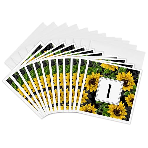 Cartes de vœux fleurs jaunes pour anniversaires et correspondances