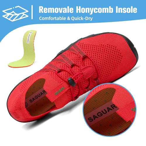 Image of Mishansha Water Shoes for Women Men, Quick-Dry Barefoot Swim Shoes with Drainage Holes, Lightweight Aqua Shoe for Beach Pool River Boating Yoga Walking