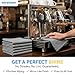 MIRACLEAN Waffle Weave Microfiber Towel, 12 x 12 inches, Barista Towels, Lint Free Cloth, Glass Towels, Waffle Towels Car Detailing, 6 Pack Premium Microfiber Cleaning Cloth