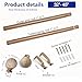 Wood Curtain Rods for Windows: 1 Inch Diameter Adjustable Heavy Duty Curtain Rod 32