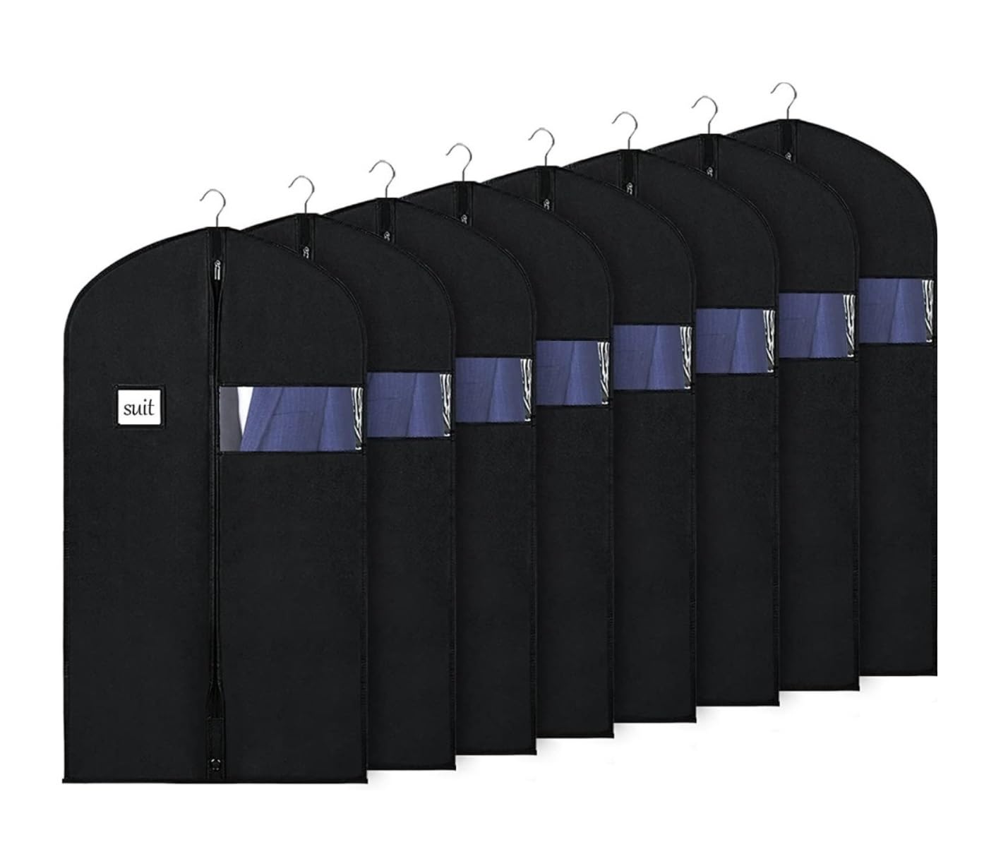 Fundas Ropa 8 Uds Bolsa De Ropa 40 ''Bolsa Traje para Viajes Y Colgante Almacenamiento Trajes Vestido Largo Chaquetas Cubierta