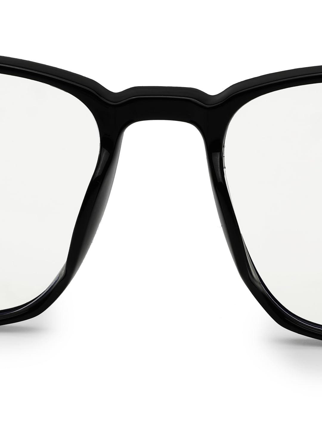 HASHTAG EYEWEAR Blue Light Blocking Glasses Square Eyeglasses for Eye Protection | Sunglasses For Men & Women | Eyeglasses For Computer Anti-blue & Anti eyestrain | Small (Black, Medium) 2